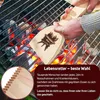 Škrabka na čištění grilů, dřevěná, s drážkami, čistič na Náhled obrázku produktu 2