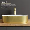 Aufsatzwaschbecken oval 55 cm Badezimmer Waschbecken Bad Produktbild-Vorschau 4