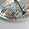 Wanduhr - Rund - Glasuhr - Stadt Straße Haus - 40x40cm - Produktbild-Vorschau 5