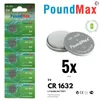 5 x CR1632 PoundMax Knopfbatterie CR 1632 Lithium 3 Volt Produktbild-Vorschau 1