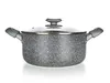 Banquet gepresst Kasserolle, Aluminium, Grau Granit, 19 x Produktbild-Vorschau 3