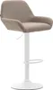 Tabouret de bar CLP Braga en tissu, pivotant et réglable en Voir les images du produit 2