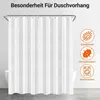 Duschvorhang 200x200cm Reinweiß Antischimmel Produktbild-Vorschau 7