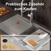 QUADRON Spülbecken 1-Becken Spüle | Größe: 86 x 50 x 21 cm Produktbild-Vorschau 4