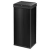 A black rectangular trash can with a lid and a red logo on the front. Náhled obrázku produktu