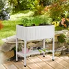 Relaxdays – podwyższona grządka, folia, półka, wys. x szer. Podgląd zdjęcia produktu 2