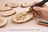 Holzscheiben oval Pinienholz 250g natur 6–10cm Basteln Deko Produktbild-Vorschau 4