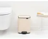 Brabantia Bo, 7 L, Obdĺžnikový, Oceľ, Béžová, Plast, Pedál Náhľad obrázku produktu 15