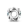 Pandora March Birthstone Sea Charm, srebro z kryształkami Podgląd zdjęcia produktu 5
