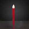 Hellum LED Kerze flammenlos 17,5 cm rot stehendes Gelblicht Produktbild-Vorschau 2