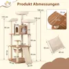 COSTWAY Kratzbaum 168cm, Katzenbaum Groß mehrstöckig, Produktbild-Vorschau 7