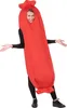 A person wearing a red sausage costume. Produktbild-Vorschau