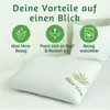 hERZtal Aloe Vera Memory-Schaum Kissen 80x40x15cm Produktbild-Vorschau 8