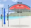 Parasol de plage pliable pour jardin, double, résistant aux Voir les images du produit 16