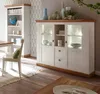 Highboard "Hemsby" in weiß Pinie und Eiche Wotan Landhaus Produktbild-Vorschau 3