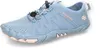 A single blue athletic shoe for women is shown against a white background. Podgląd zdjęcia produktu