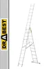 Drabest | Aluminium-Leiter - 3x11 Sprossen, Produktbild-Vorschau 1