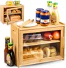 Bambus-brotkasten aufbewahrungsbox für lebensmittel und Produktbild-Vorschau 1