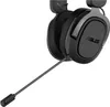 A close-up shot of a black gaming headset with a microphone. Podgląd zdjęcia produktu