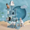 Yaheetech Kratzbaum Katzenbaum Ozean-Stil 184 cm H mit Produktbild-Vorschau 2