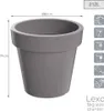 Prosperplast 212l Lexo Kollektion 80x80x74 Cm Blumentopf Produktbild-Vorschau 3