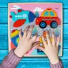 Malplay Dřevěné puzzle "Vozidla" Vzdělávací vzdělávací Náhled obrázku produktu 8