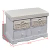 vidaXL Lavice s úložným prostorem bílá 62×33×42 cm Náhled obrázku produktu 6
