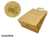 50x Papiertragetaschen 40+16 x 45 cm mit EAN-Code braun Produktbild-Vorschau 2