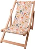 A children's deck chair with a forest-themed pattern. Voir les images du produit