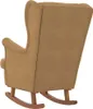 vidaXL Chaise à bascule avec pieds en bois massif et en Voir les images du produit 6