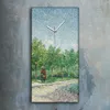 Dekor Leinwand Uhr Wandbild 30x60 Fahrspur im Park Voyer Produktbild-Vorschau 2
