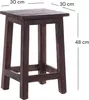 Sitzhocker MADERO | 48x30cm(HxB), Recyclingholz, Produktbild-Vorschau 2