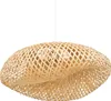 A pendant light made of woven bamboo. Podgląd zdjęcia produktu