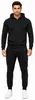 Herren Jogginganzug einfarbig 100% BW 586 Schwarz L Produktbild-Vorschau 2