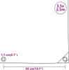 plachta vidaXL 650 g/m² 3,5x2,5 m čierna Náhľad obrázku produktu 5