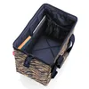 Cestovná taška - hnedá - modrá - 42 x 33 cm - polyester - Náhľad obrázku produktu 6