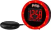 A digital alarm clock with a vibrating pad. Produktbild-Vorschau