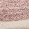 Hochflor Langflor Shaggy Teppich Aloha Altrosa Rund, Produktbild-Vorschau 3
