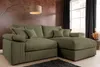 riess-ambiente Ecksofa ATMOSPHERE XL 245cm grün Cord Produktbild-Vorschau 6