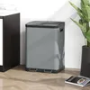 HOMCOM Odpadkový kôš 2 x 30 l, pedálový kôš s vekom, Náhľad obrázku produktu 2