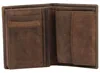H.I.S Pelle portafoglio Wallet Brown marrone scuro Anteprima dell’immagine prodotto 2