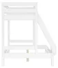 Doppel-Etagenbett 120x200 und 80x200 Erwachsenen-Stockbett Produktbild-Vorschau 4