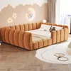 STILVORA Gepolstertes Kinder-Bodenbett 140x200 cm mit Produktbild-Vorschau 1