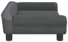 vidaXL Letto per cani grigio scuro 70x48x22 cm in velluto Anteprima dell’immagine prodotto 5