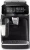 A front-on view of a black Philips automatic coffee machine. Produktbild-Vorschau