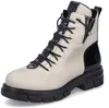 Rieker Z9152 Stiefeletten Crema/Schwarz Größe EU 39 Produktbild-Vorschau 2
