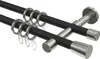 Interdeco Gardinenstange / Vorhangstange Schwarz / Produktbild-Vorschau 1