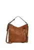 L.CREDI Schultertasche Umhängetasche Jana Hobo Cognac Produktbild-Vorschau 1