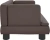 vidaXL Pelíšek pro psy hnědý 60x40x30 cm Imitace kůže Náhled obrázku produktu 4