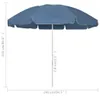 vidaXL Strandschirm Blau 240 cm Produktbild-Vorschau 5